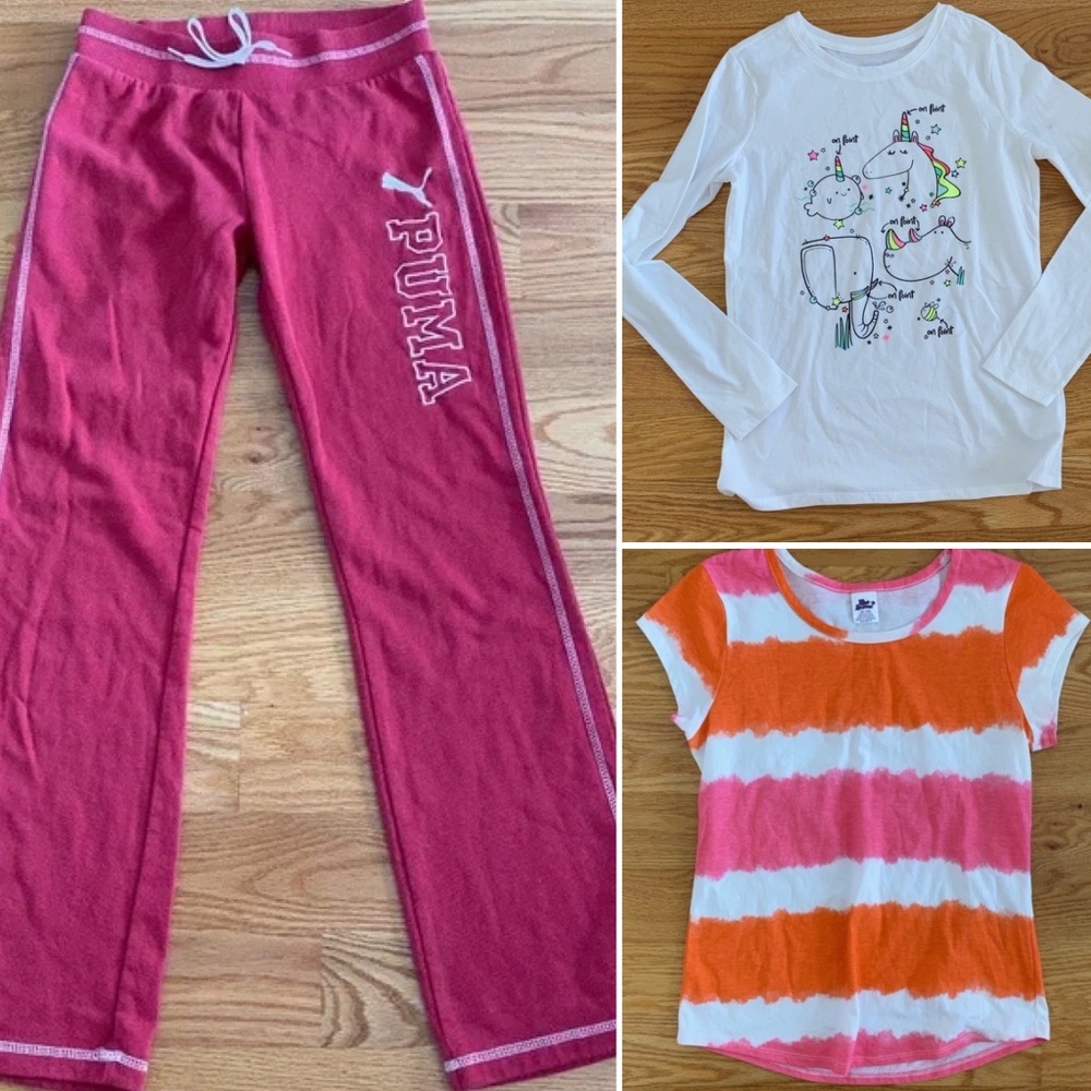 Girls *3* Mix & Match (2 NWOT Tops + Puma Bottoms) 14/16